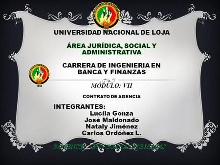 MÓDULO: vII ÁREA JURÍDICA, SOCIAL Y ADMINISTRATIVA