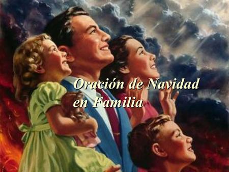 Oración de Navidad en Familia