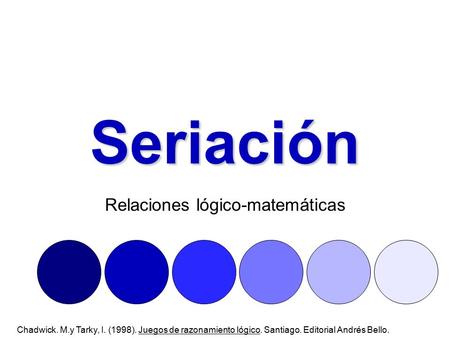 Relaciones lógico-matemáticas