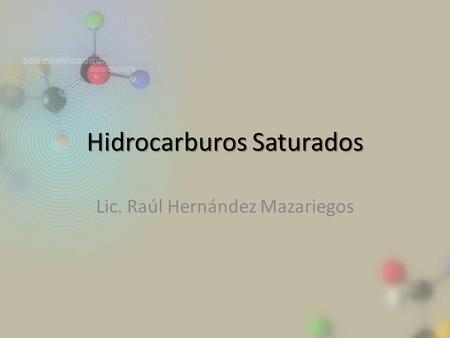 Hidrocarburos Saturados