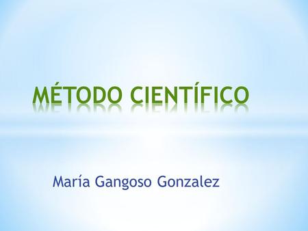 María Gangoso Gonzalez