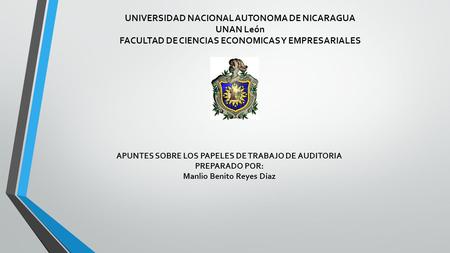 UNIVERSIDAD NACIONAL AUTONOMA DE NICARAGUA UNAN León