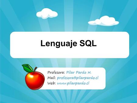 Lenguaje SQL. Permite la definición de la base de datos mediante el lenguaje de definición de datos (DDL, Data Definition Lenguaje) Permite a los usuarios.