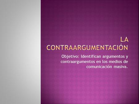 La contraargumentación