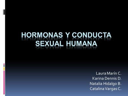 Hormonas y conducta sexual humana