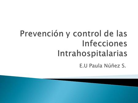 Prevención y control de las Infecciones Intrahospitalarias