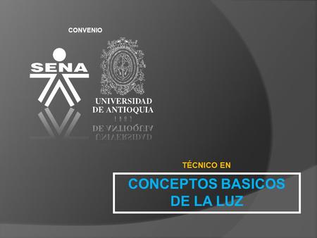 CONCEPTOS BASICOS DE LA LUZ