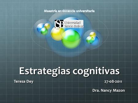 Estrategias cognitivas