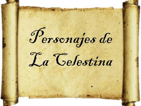 Personajes de La Celestina
