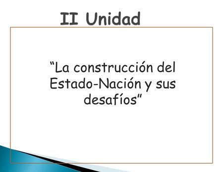 “La construcción del Estado-Nación y sus desafíos”