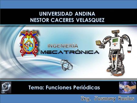 1 Funciones Periódicas. 2 FUNCIONES PERIÓDICAS PERIODICIDAD Una función y = f(t) decimos que es periódica cuando su forma se repite a intervalos iguales.