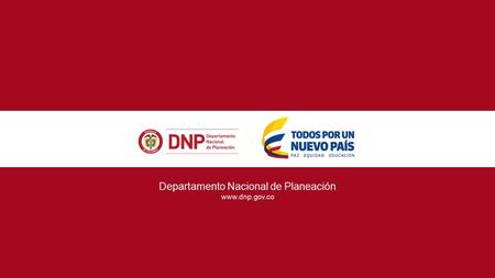 Departamento Nacional de Planeación