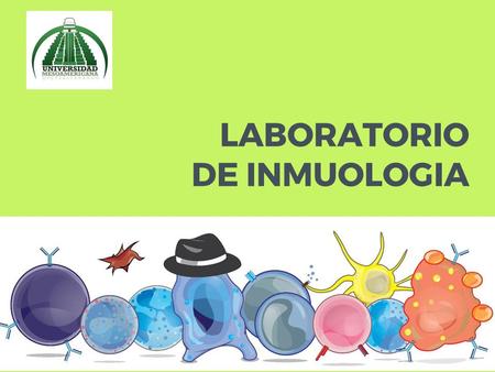 LABORATORIO DE INMUOLOGIA. ‘’ ▣ Licenciada Químico Biólogo, Facultad de Ciencias Químicas y Farmacia. Universidad de San Carlos de Guatemala. ▣ Postgrado.