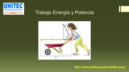 Trabajo Energía y Potencia Mtro. Gabriel Alfonso Buenfil Monsreal.