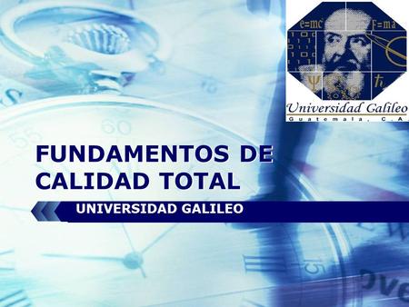 LOGO FUNDAMENTOS DE CALIDAD TOTAL UNIVERSIDAD GALILEO.