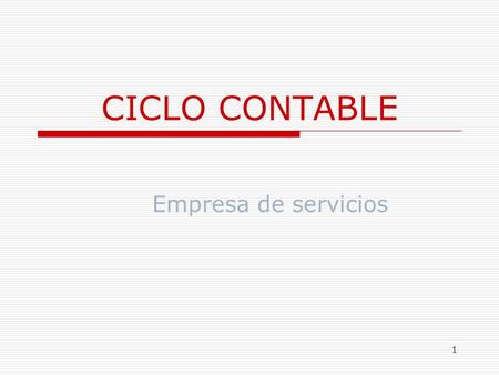 1 CICLO CONTABLE Empresa de servicios. 2 Introducción  Se presenta los siguientes temas: El proceso completo del ciclo contable : 1.La etapa de registro.