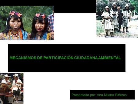 MECANISMOS DE PARTICIPACIÓN CIUDADANA AMBIENTAL