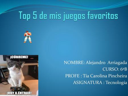 Top 5 de mis juegos favoritos