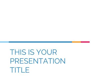 THIS IS YOUR PRESENTATION TITLE. Instructions for use EDIT IN GOOGLE SLIDES Click on the button under the presentation preview that says Use as Google.
