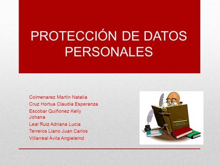 PROTECCIÓN DE DATOS PERSONALES 