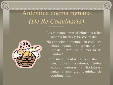 Auténtica cocina romana (De Re Coquinaria) por Cecilia Pascual