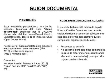 NOTAS SOBRE DERECHOS DE AUTOR/AS