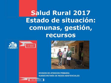 Estado de situación: comunas, gestión, recursos