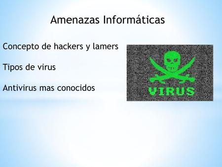 Amenazas Informáticas