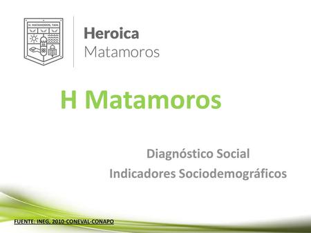 Diagnóstico Social Indicadores Sociodemográficos