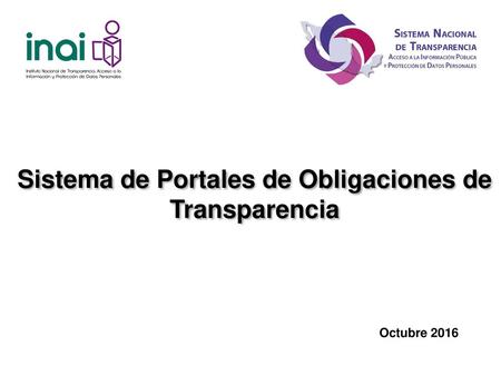 Sistema de Portales de Obligaciones de Transparencia