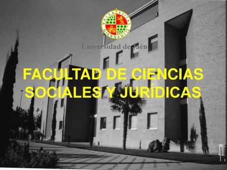 FACULTAD DE CIENCIAS SOCIALES Y JURÍDICAS