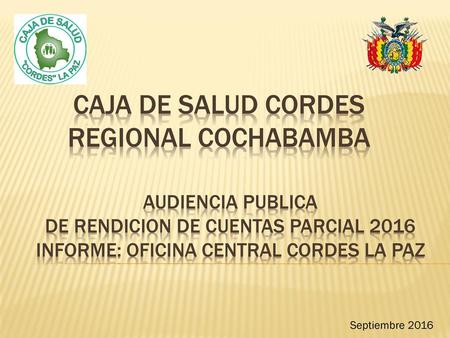 CAJA DE SALUD CORDES REGIONAL COCHABAMBA