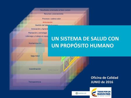 UN SISTEMA DE SALUD CON UN PROPÓSITO HUMANO