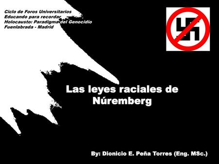 Las leyes raciales de Núremberg