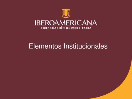 Elementos Institucionales