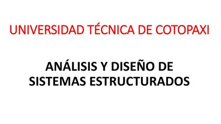 UNIVERSIDAD TÉCNICA DE COTOPAXI