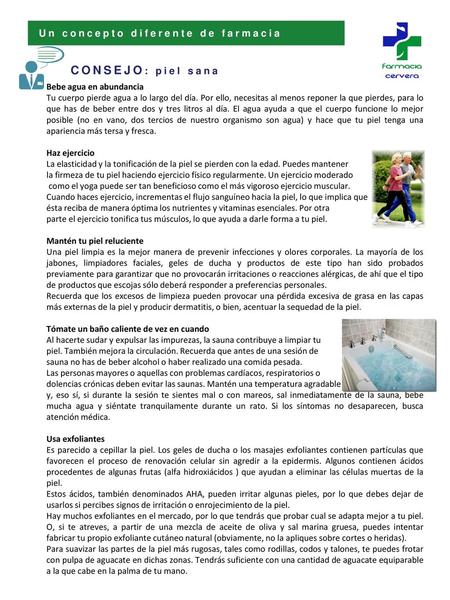 CONSEJO: piel sana Un concepto diferente de farmacia