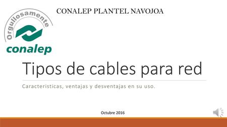 Tipos de cables para red