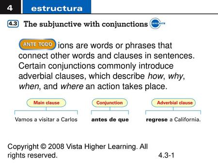 Conjunctions are words or phrases that connect other words and clauses in sentences. Certain conjunctions commonly introduce adverbial clauses, which.