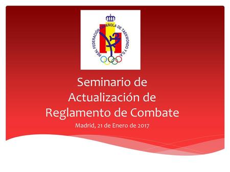 Seminario de Actualización de Reglamento de Combate