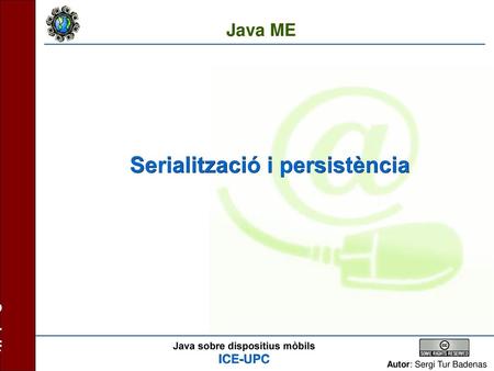 Serialització i persistència