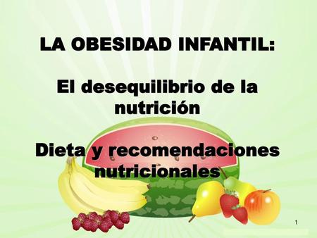 La dieta en el tratamiento de la obesidad