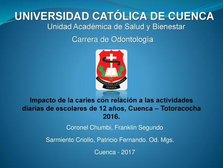 UNIVERSIDAD CATÓLICA DE CUENCA