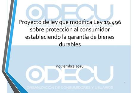 Proyecto de ley que modifica Ley 19