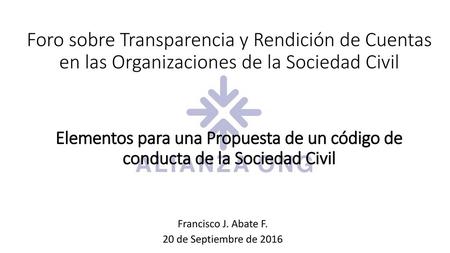 Francisco J. Abate F. 20 de Septiembre de 2016