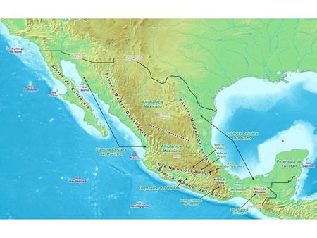 Relieve continental y oceánico