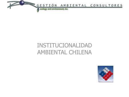 INSTITUCIONALIDAD AMBIENTAL CHILENA