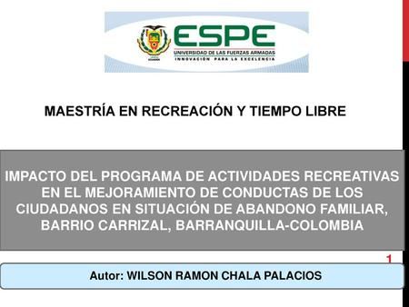 MAESTRÍA EN RECREACIÓN Y TIEMPO LIBRE