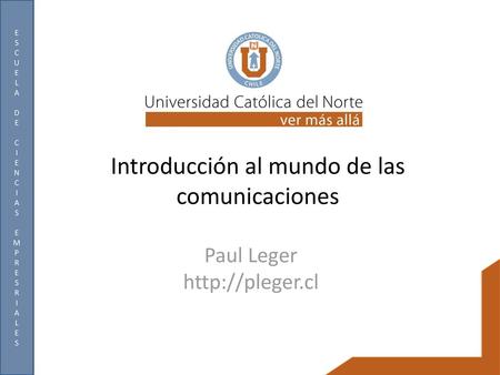 Introducción al mundo de las comunicaciones