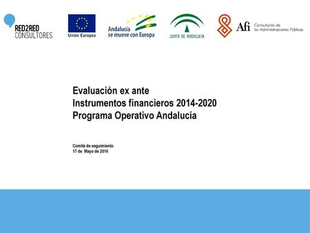 Instrumentos financieros Programa Operativo Andalucía